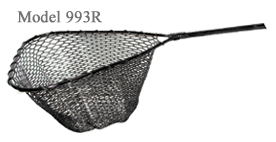 Ranger 345R Hook-Free and Tangle Free Molded Rubber Knotless Landing Net  (36-Inch Handle, 18-Inch Round Hoop, 14-Inch Net Depth)