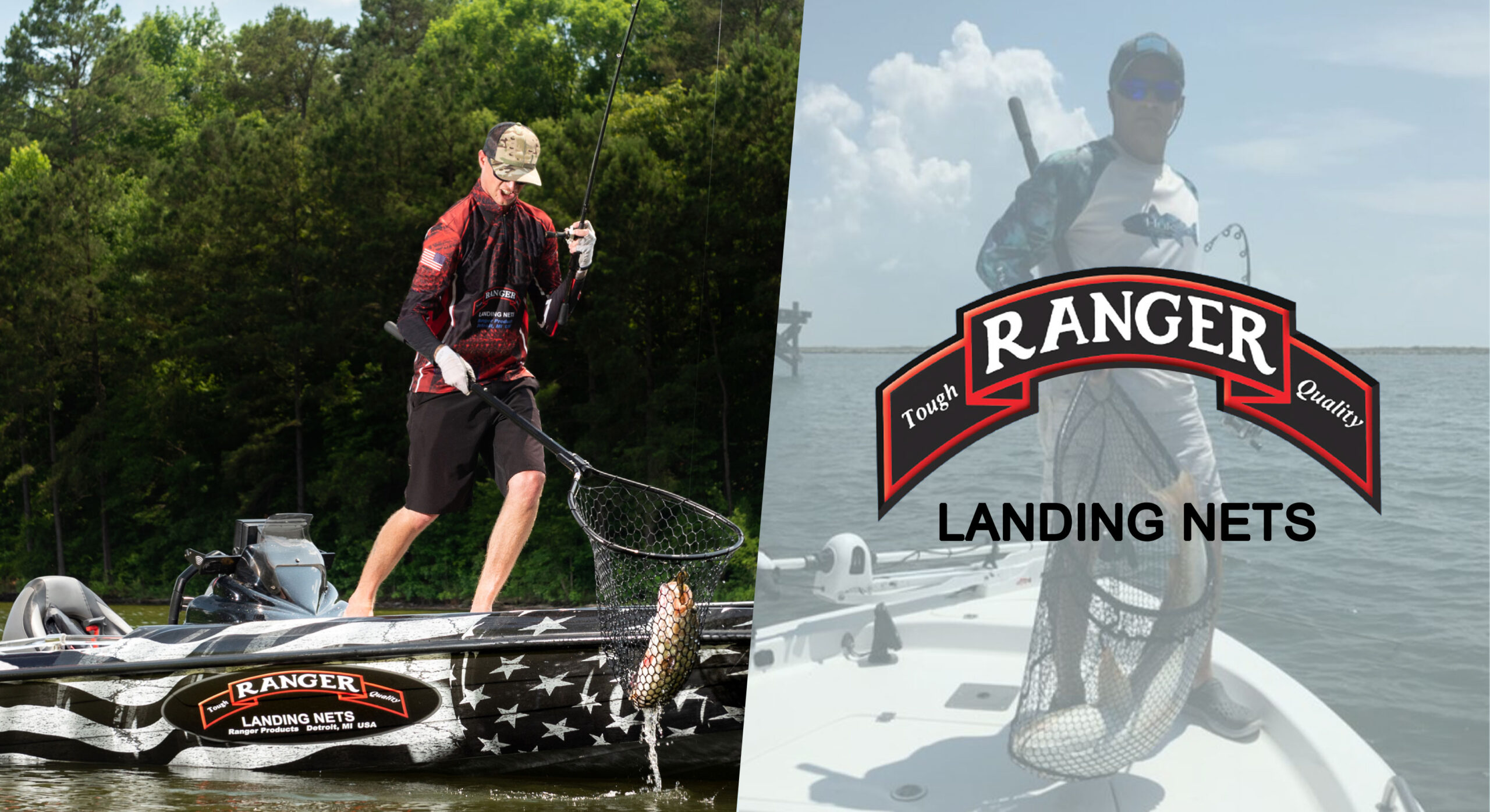 Ranger Anodized Handle Boat Net (30-Inch Handle, 19 x 19-Inch Hoop, 35-Inch  Net Depth)
